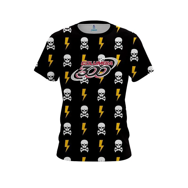 Columbia 300 Lightning Skull CoolWick Bowling Jersey