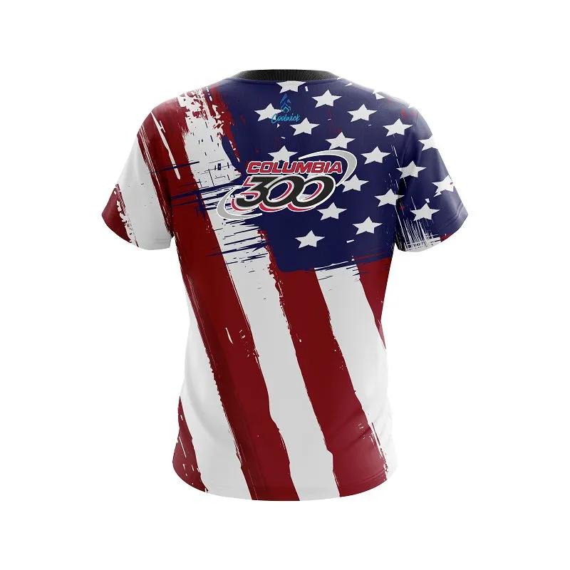 Columbia 300 Painted Flag CoolWick Bowling Jersey