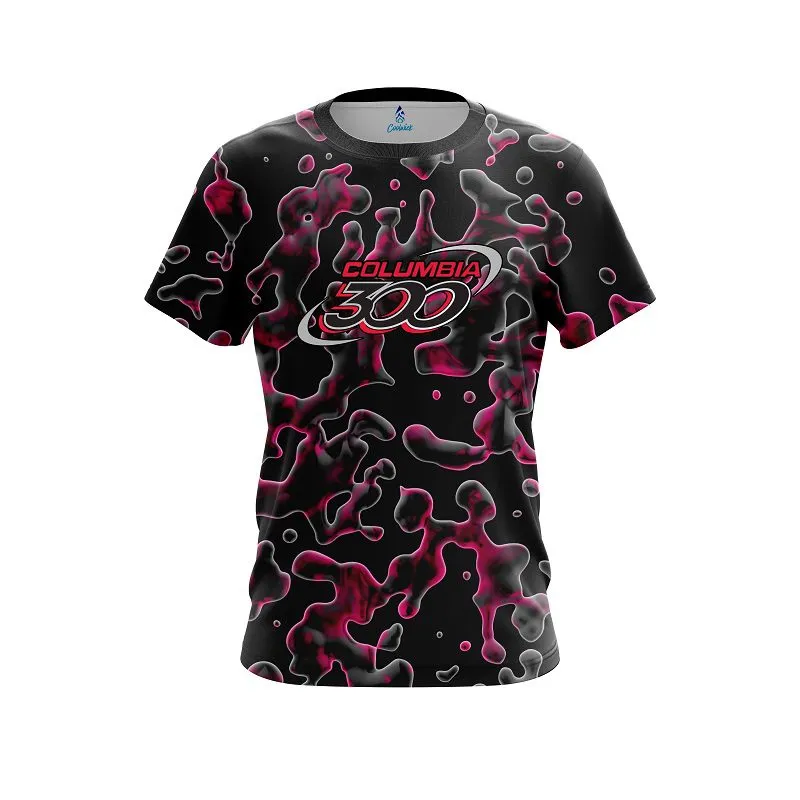 Columbia 300 Pink Flowing Fluid CoolWick Bowling Jersey