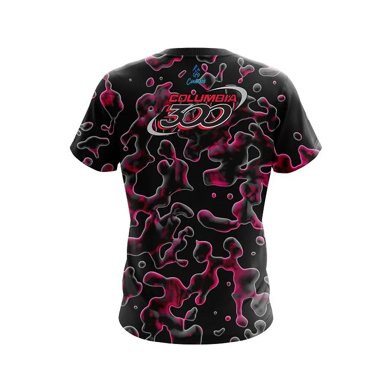 Columbia 300 Pink Flowing Fluid CoolWick Bowling Jersey