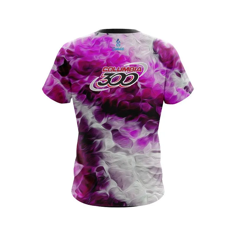 Columbia 300 Pink Marble Onyx CoolWick Bowling Jersey