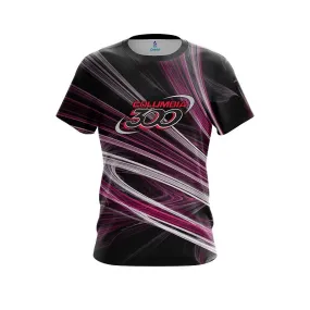 Columbia 300 Pink Motion Swirl CoolWick Bowling Jersey