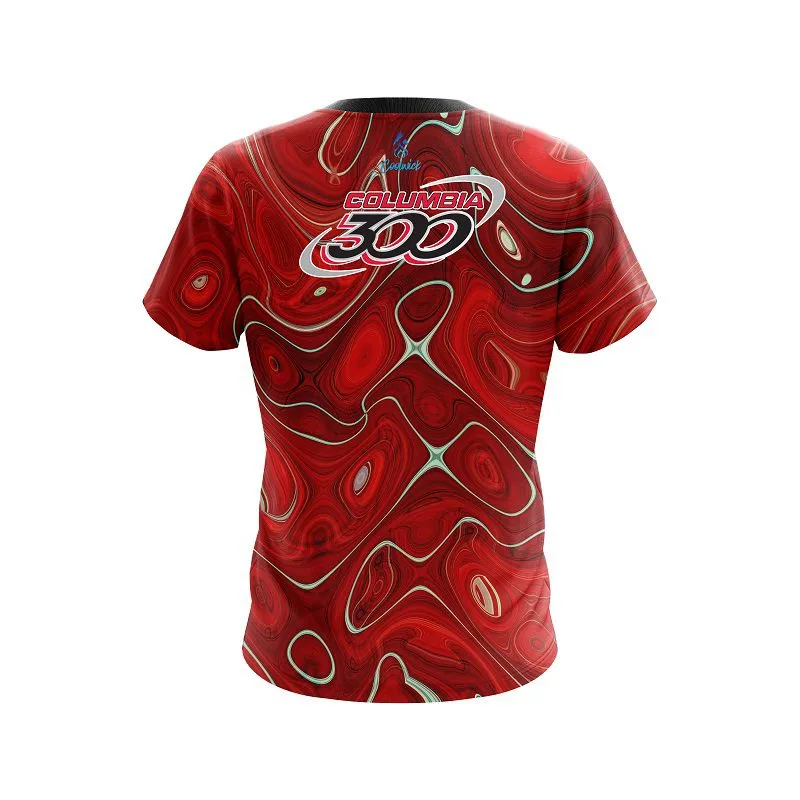 Columbia 300 Psychedelic Red Flow CoolWick Bowling Jersey