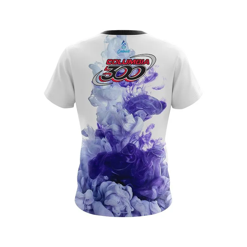 Columbia 300 Purple ink Splash CoolWick Bowling Jersey