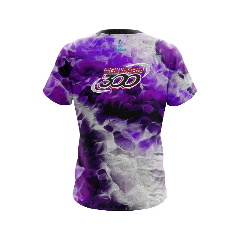 Columbia 300 Purple Marble Onyx CoolWick Bowling Jersey