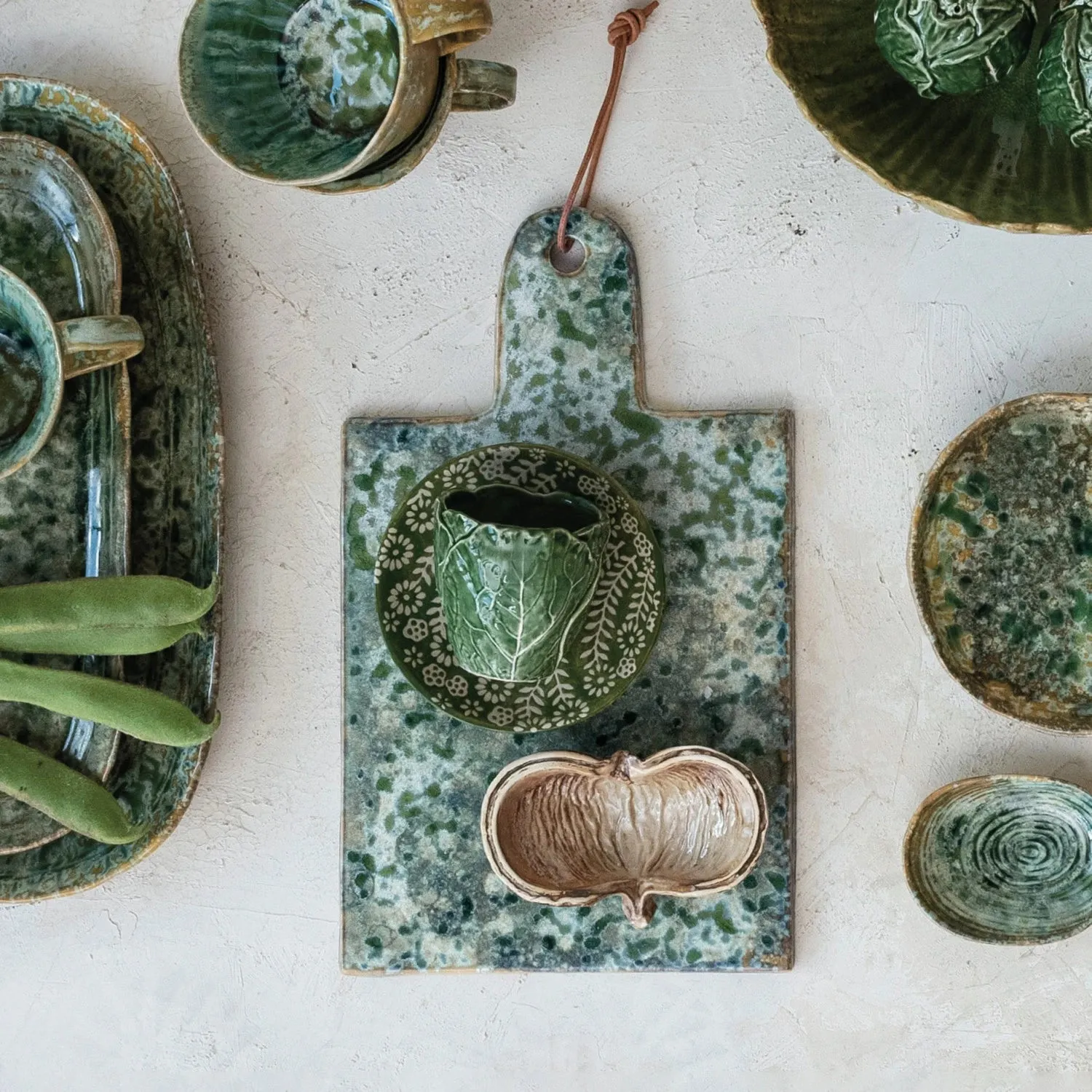 CRACKLE GLAZE GREEN BOARD