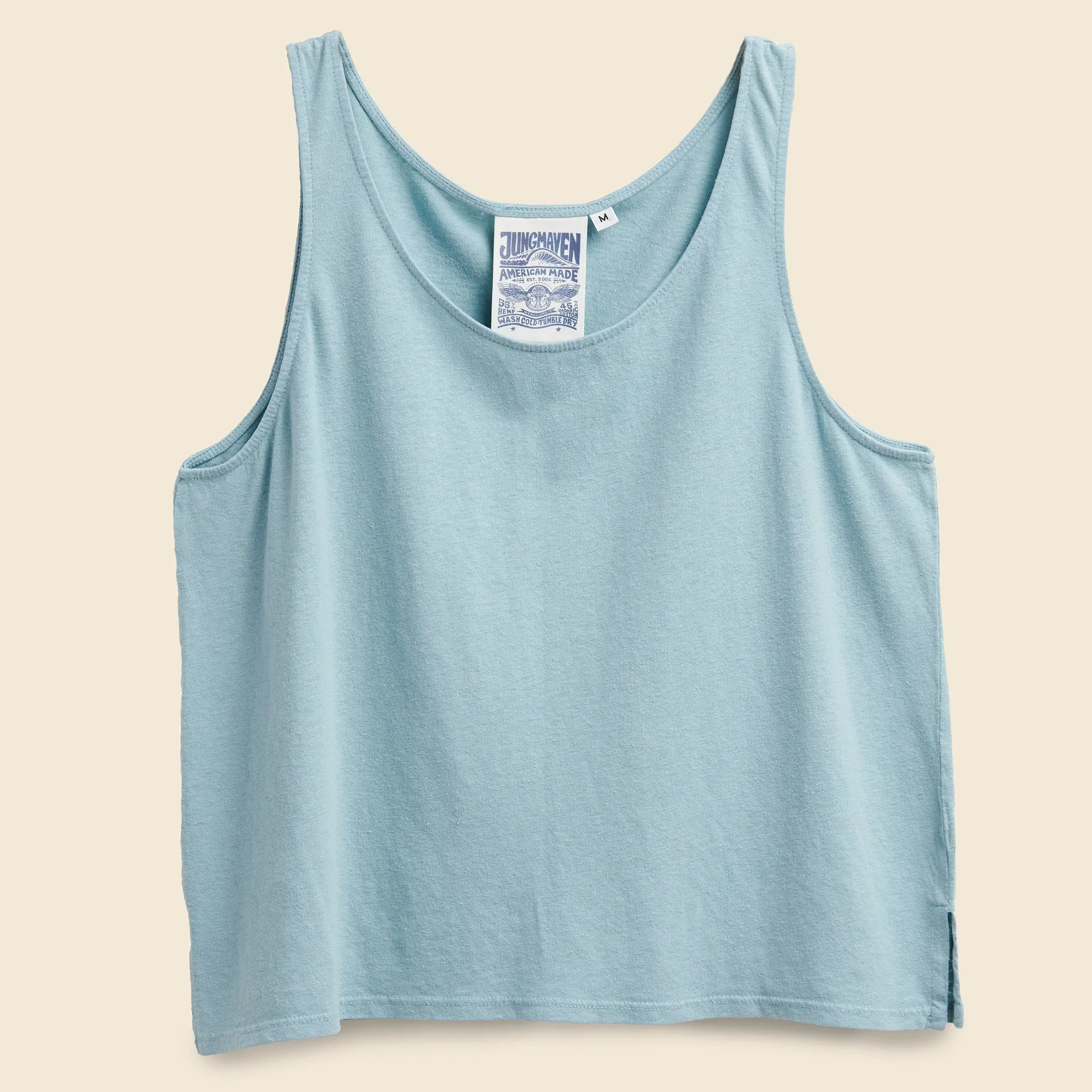 Cropped Tank - Ether Blue