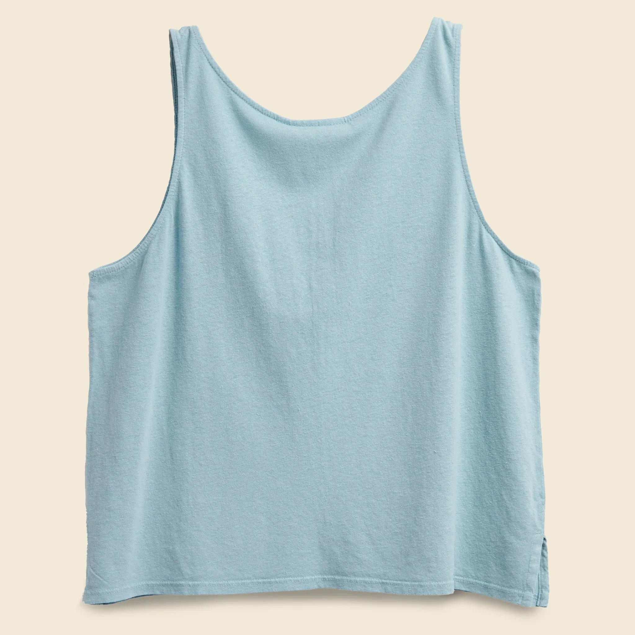 Cropped Tank - Ether Blue