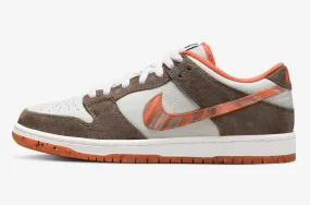 Crushed DC x Nike SB Dunk Low White Orange Brown DH7782-001