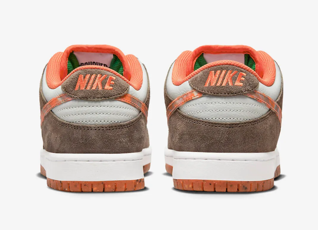 Crushed DC x Nike SB Dunk Low White Orange Brown DH7782-001