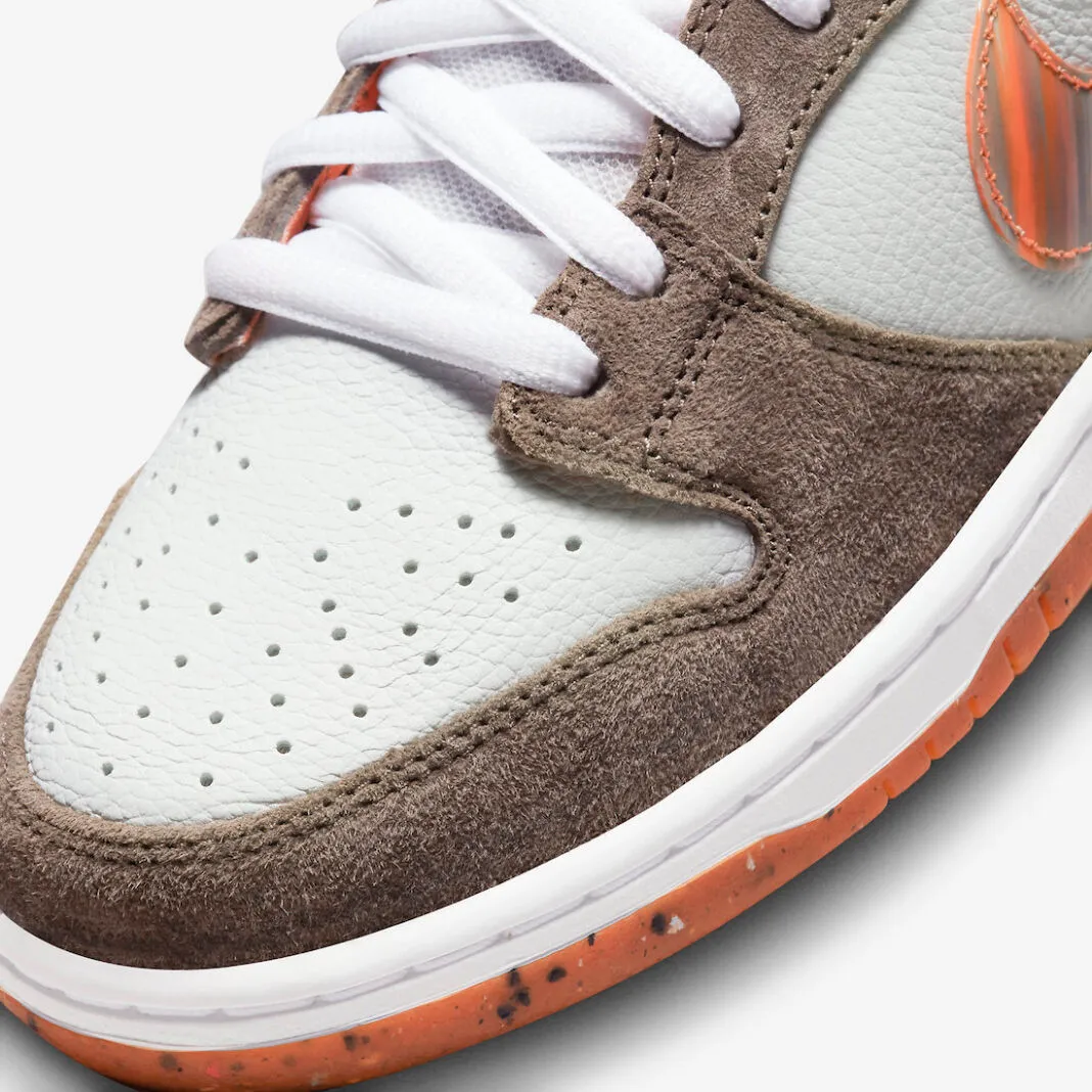 Crushed DC x Nike SB Dunk Low White Orange Brown DH7782-001