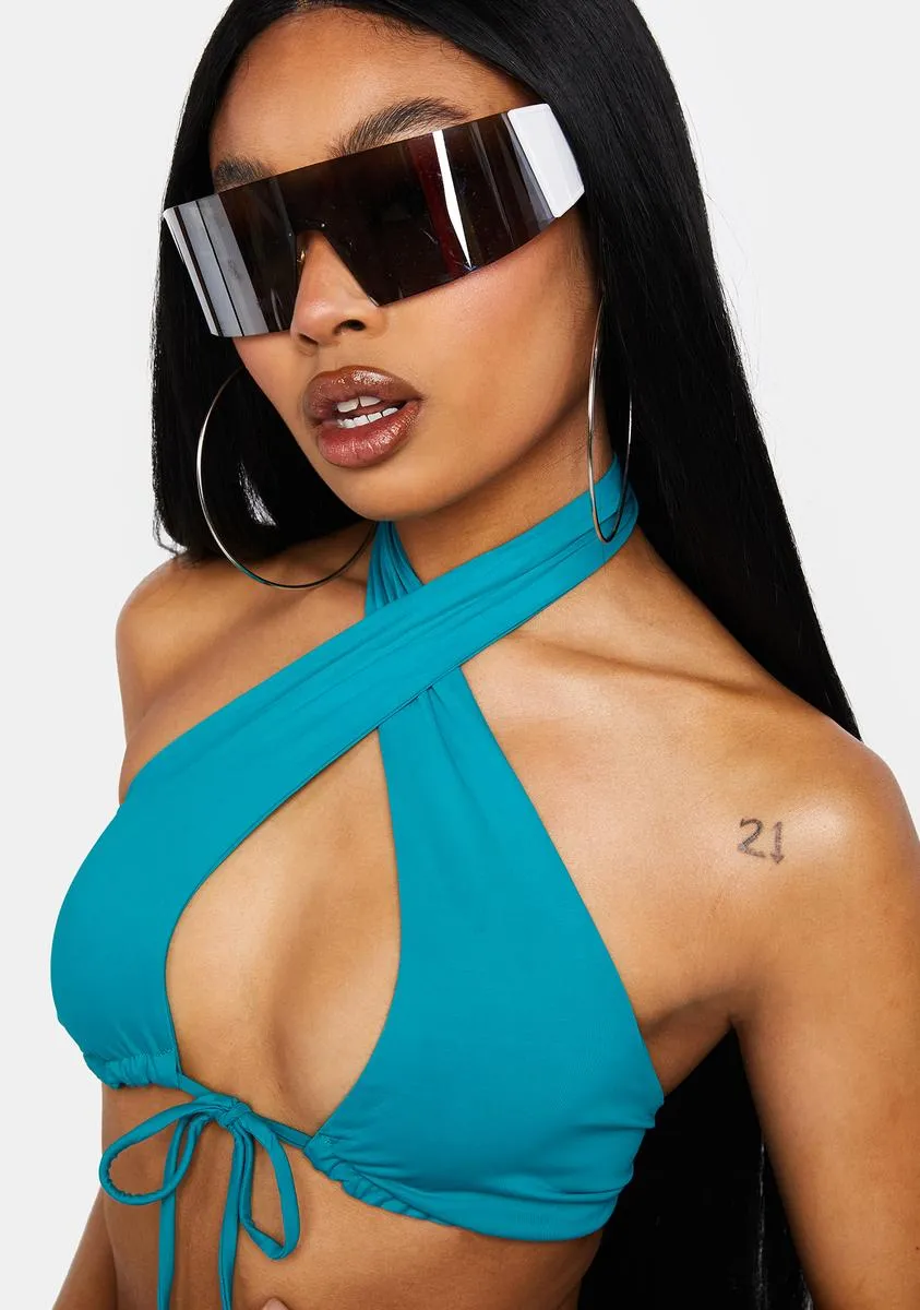 Cyan Toka Bikini Top-