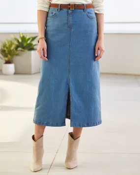 Denim Maxi Skirt