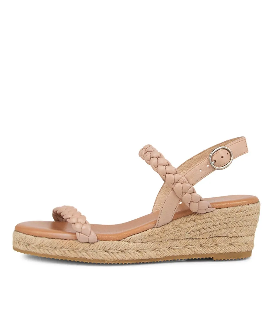 DIANA FERRARI Reliv Dark Nude Leather Sandals