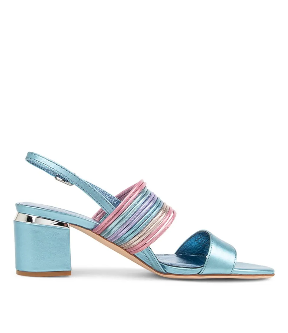 DJANGO & JULIETTE Sarim Denim Metallic Multi Sandals