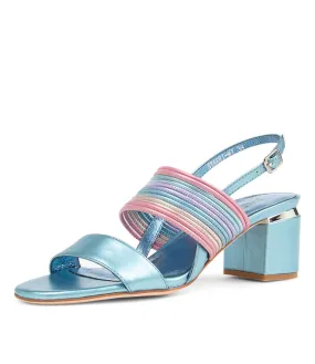 DJANGO & JULIETTE Sarim Denim Metallic Multi Sandals