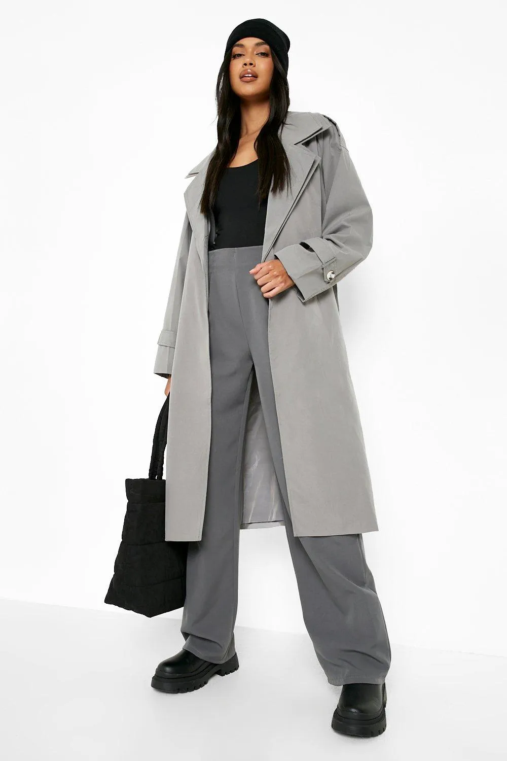 Double Collar Trench Coat