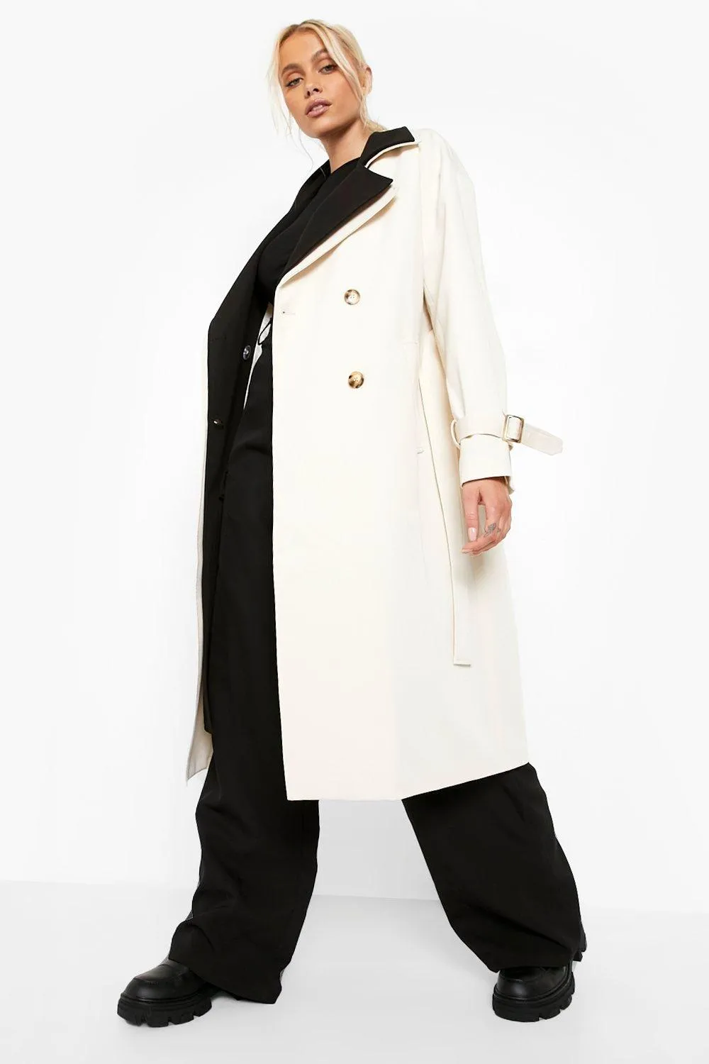 Double Layer Trench Coat