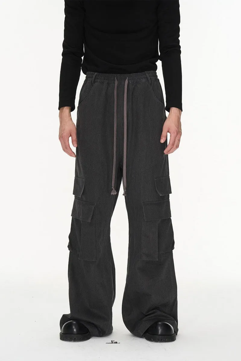 Drawstrings Oversized Cargo Pants