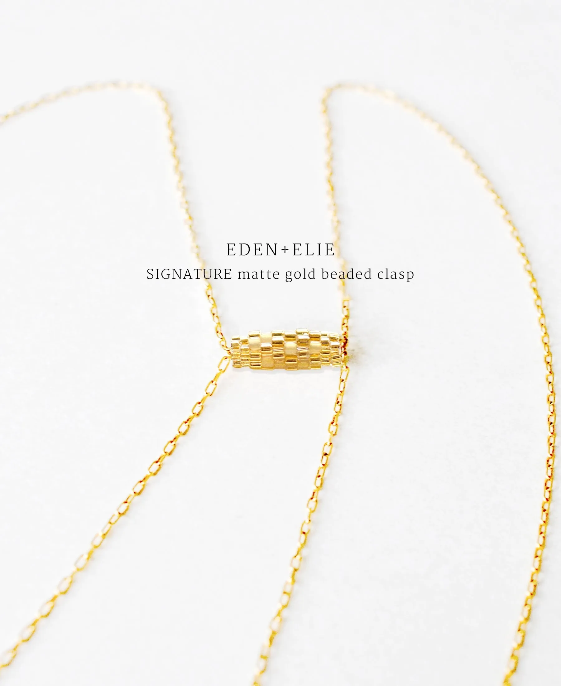 EDEN + ELIE Everyday adjustable length necklace - true red