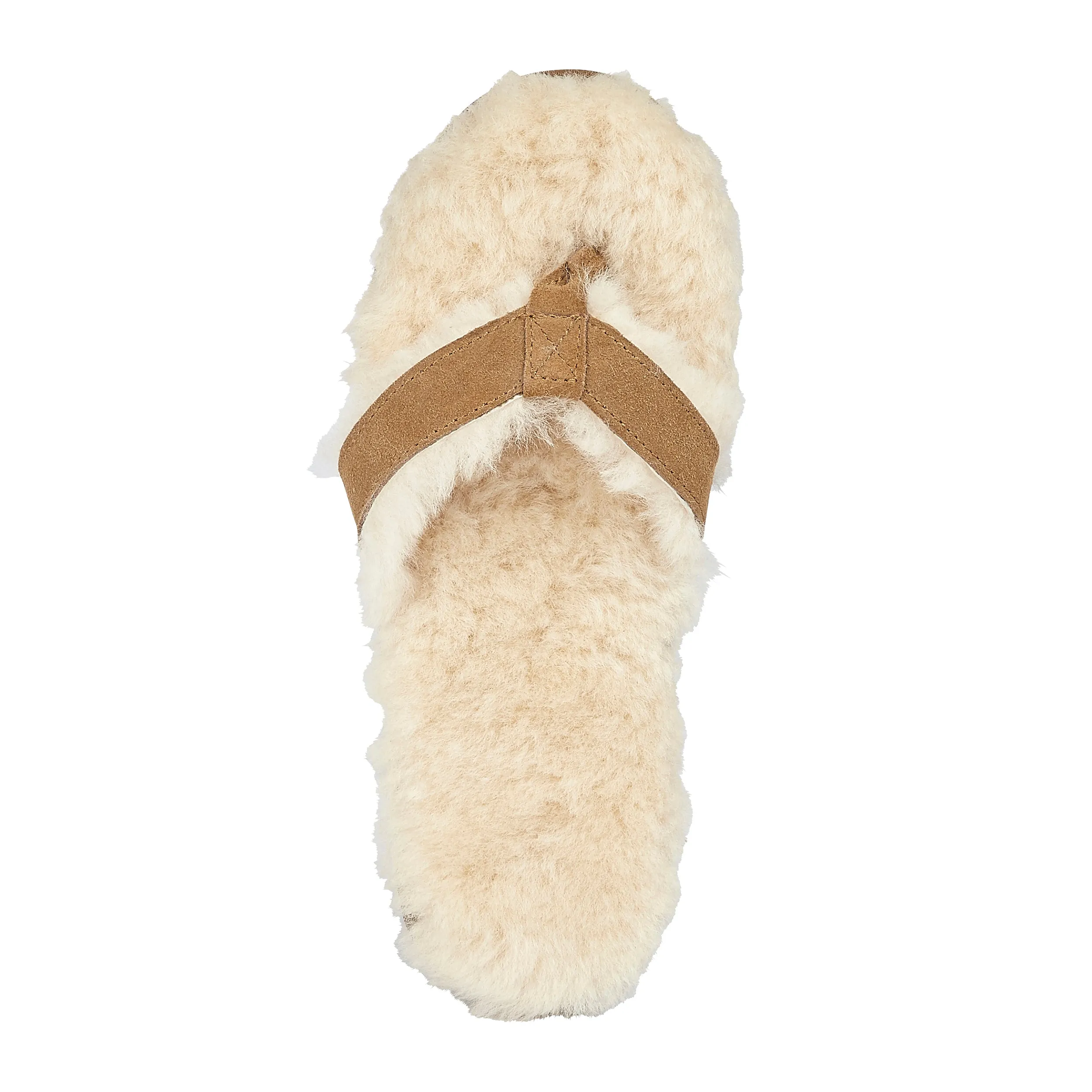 ELLA Womens Flip Flop Sheepskin Slippers