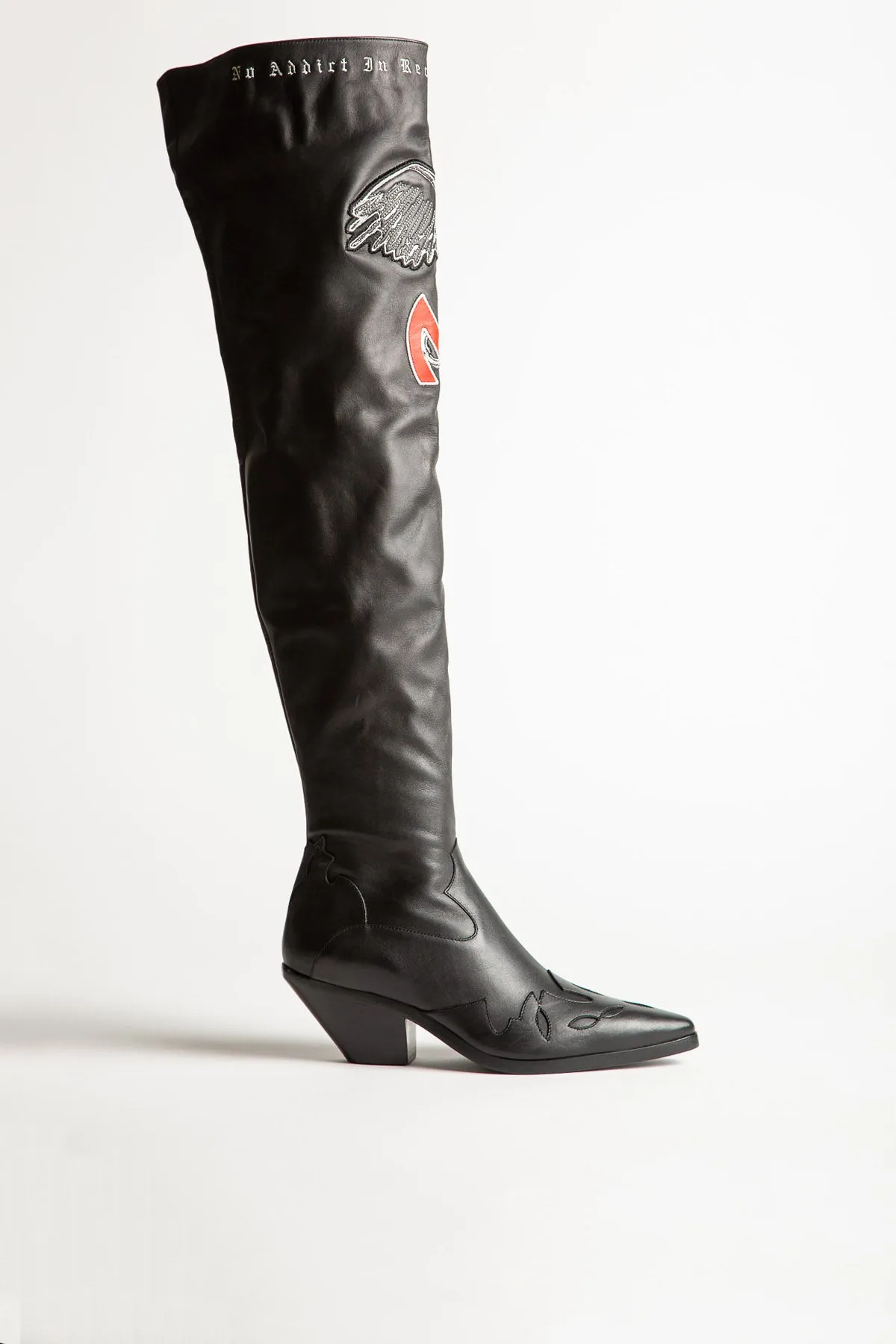 ENFANTS RICHES DPRIMS | NA TALL MIDNIGHT COWBOY BOOTS