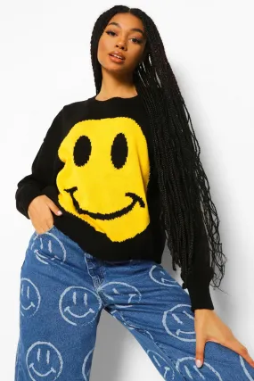 Face Graphic Sweater