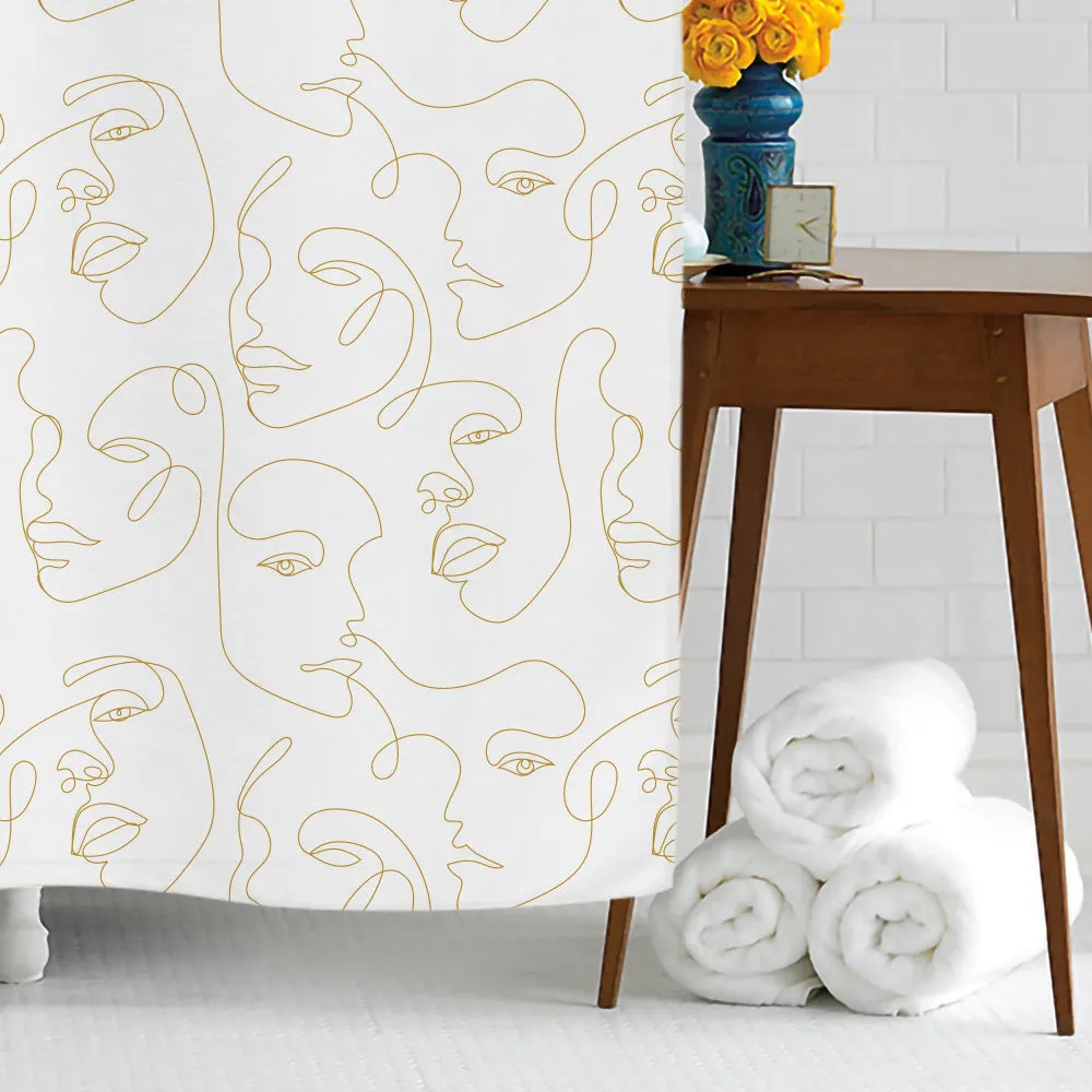 Faces Shower Curtain