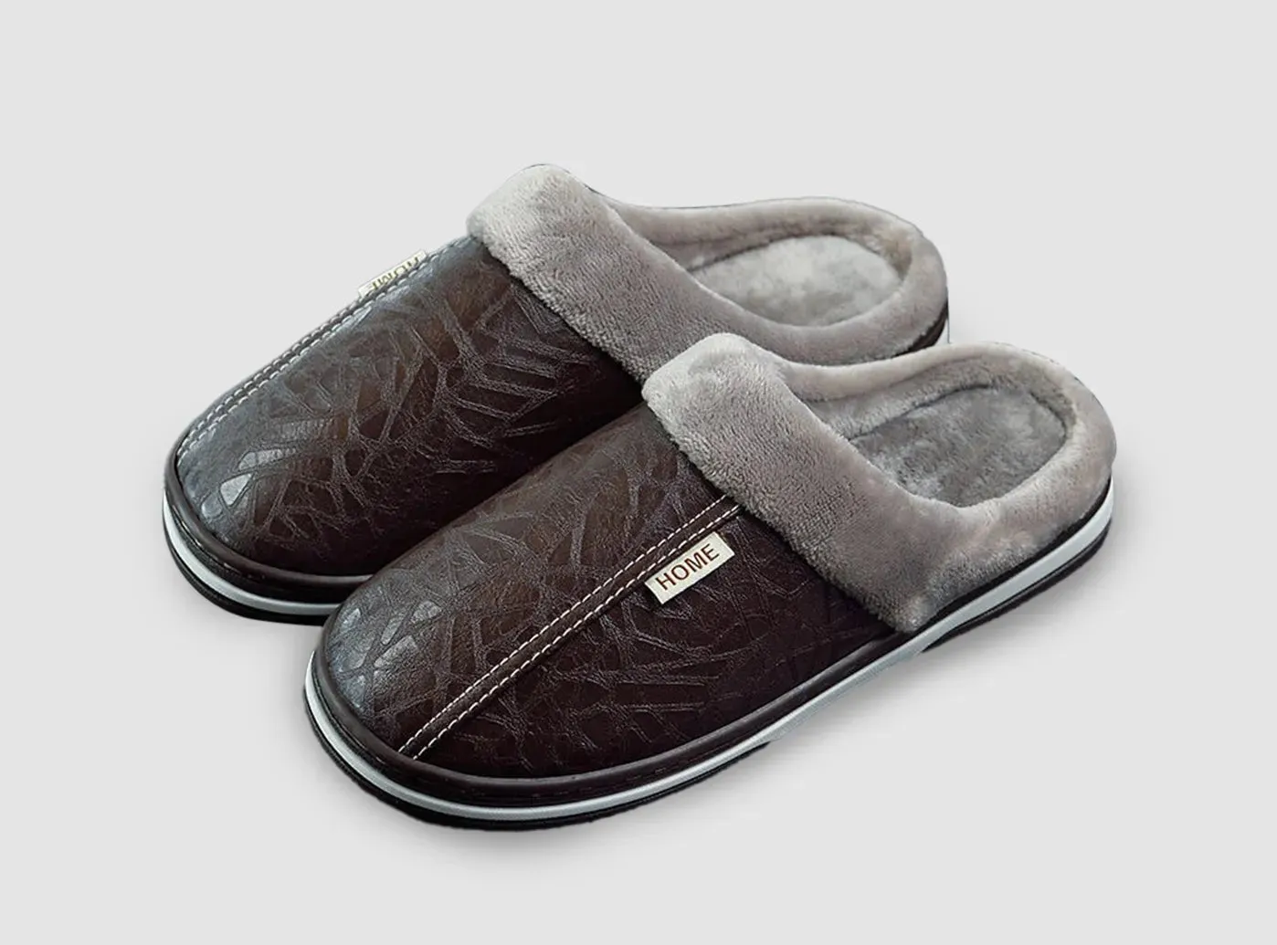 FitVille Men's Plush House Slippers