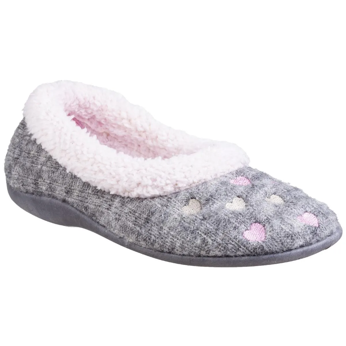 Fleet & Foster Alaska Slip On Slippers Grey