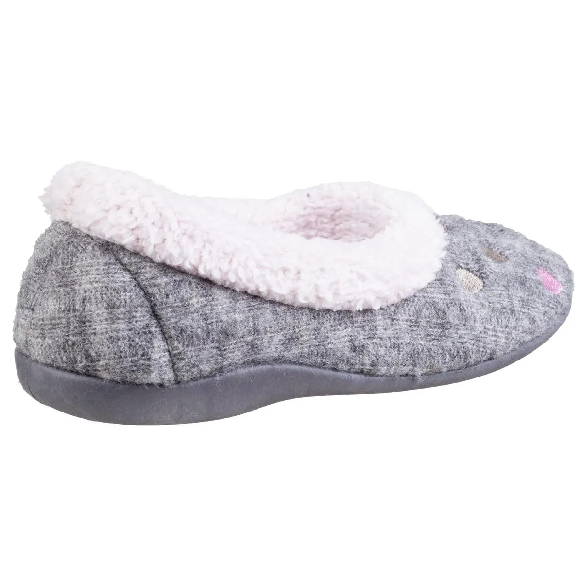 Fleet & Foster Alaska Slip On Slippers Grey