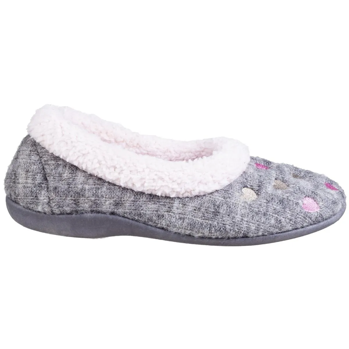 Fleet & Foster Alaska Slip On Slippers Grey