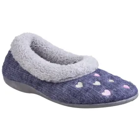 Fleet & Foster Alaska Slip On Slippers Navy