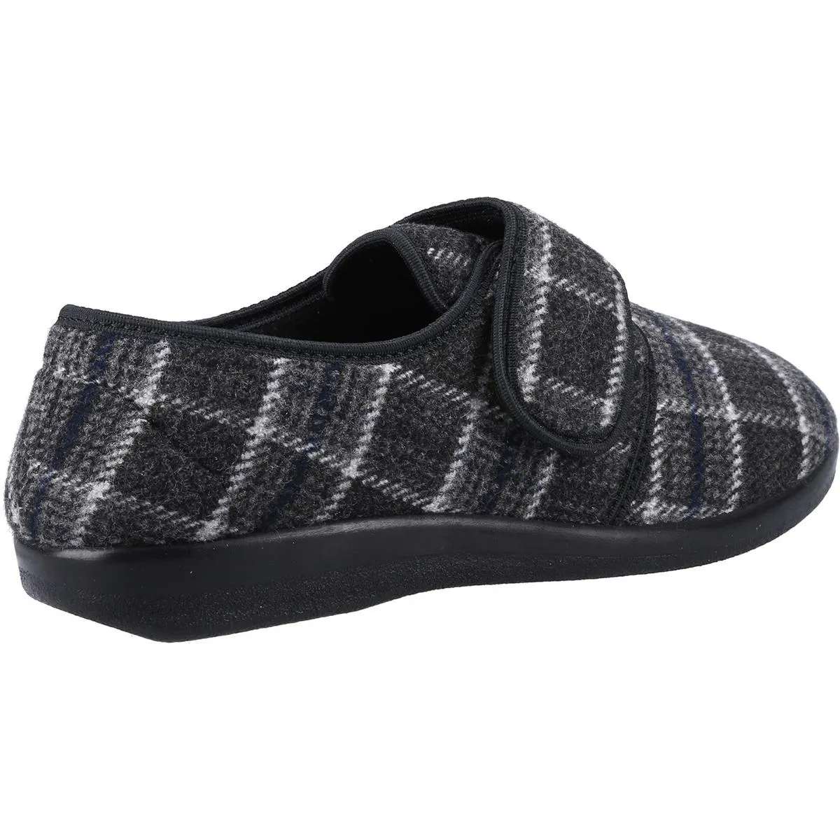 GBS Med Gerald Mens Classic Slippers Black/White