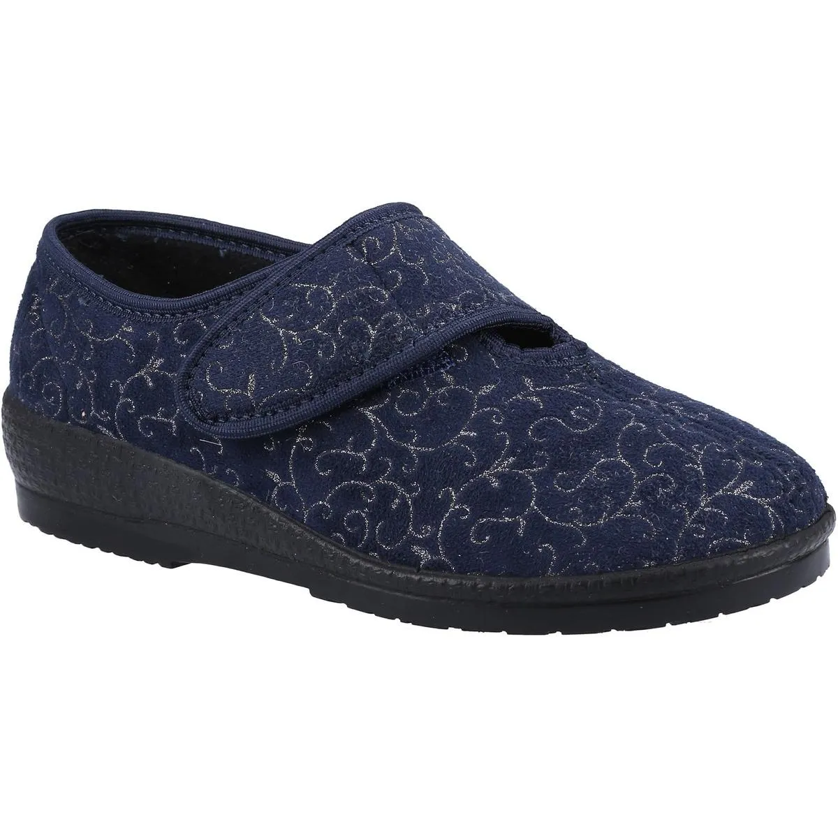 GBS Med Geraldine Ladies Classic Slippers Navy