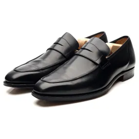 'George' Black Leather Loafers UK 9.5 E