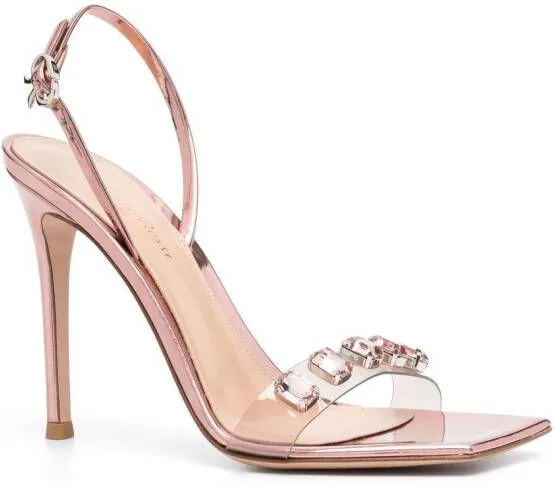 Gianvito Rossi Ribbon Candy 105mm sandals Pink