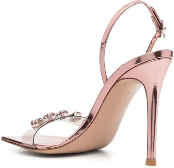 Gianvito Rossi Ribbon Candy 105mm sandals Pink