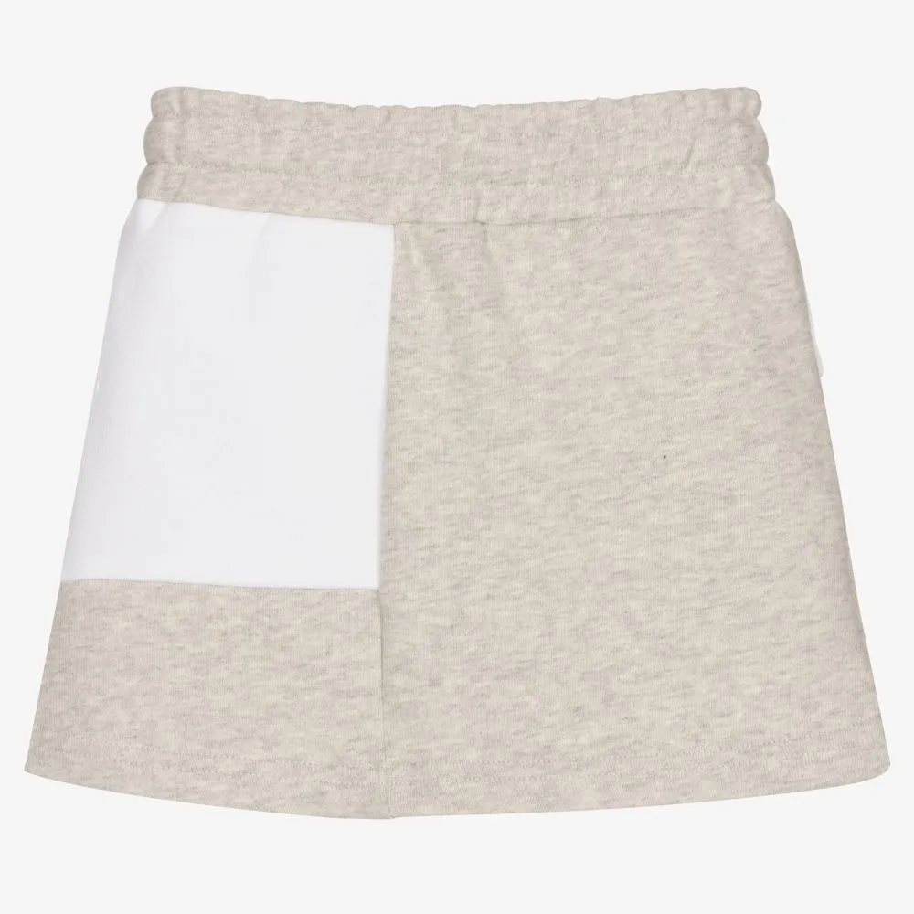 Girls Grey Logo Skirt