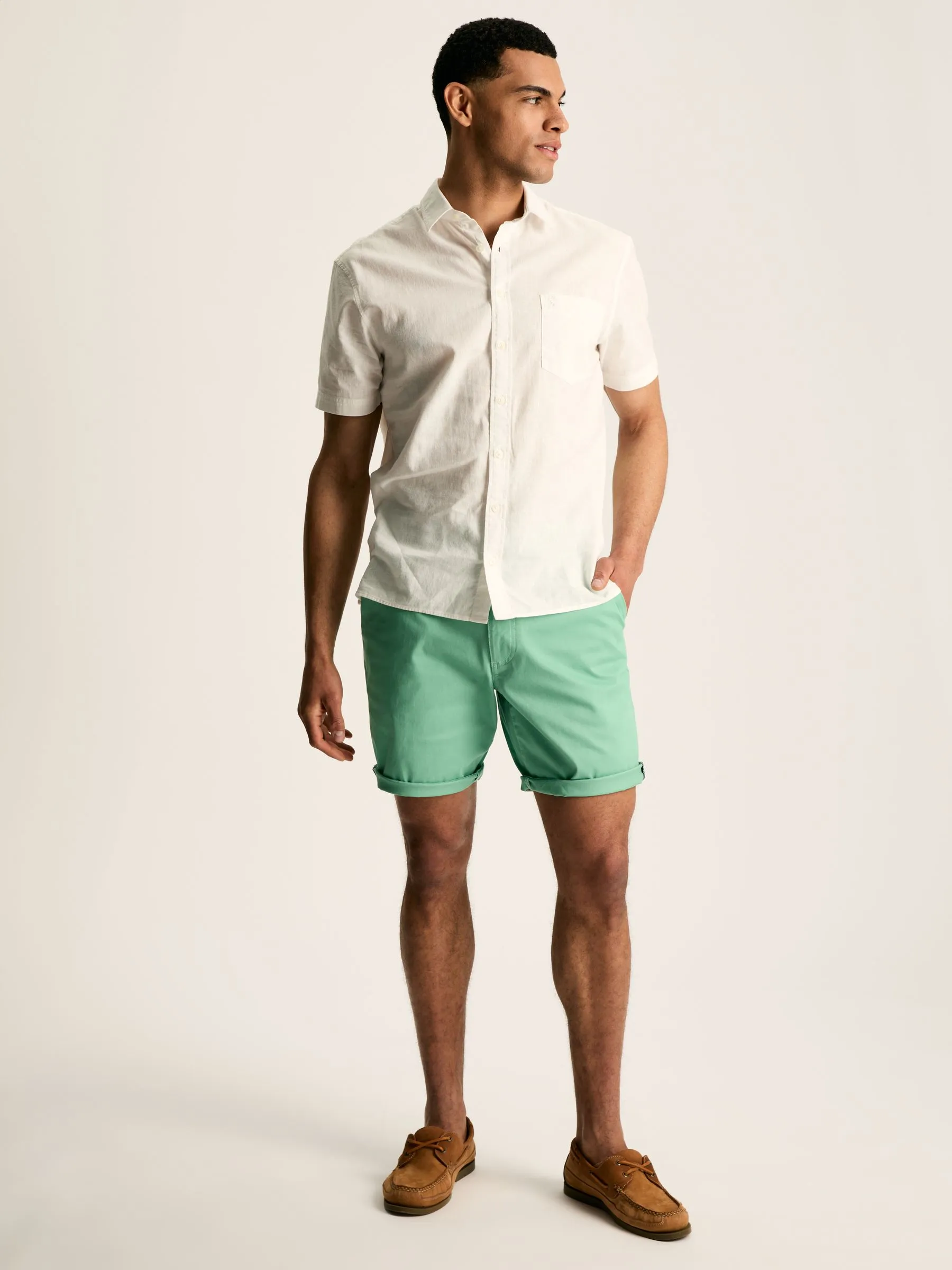 Green Chino Shorts