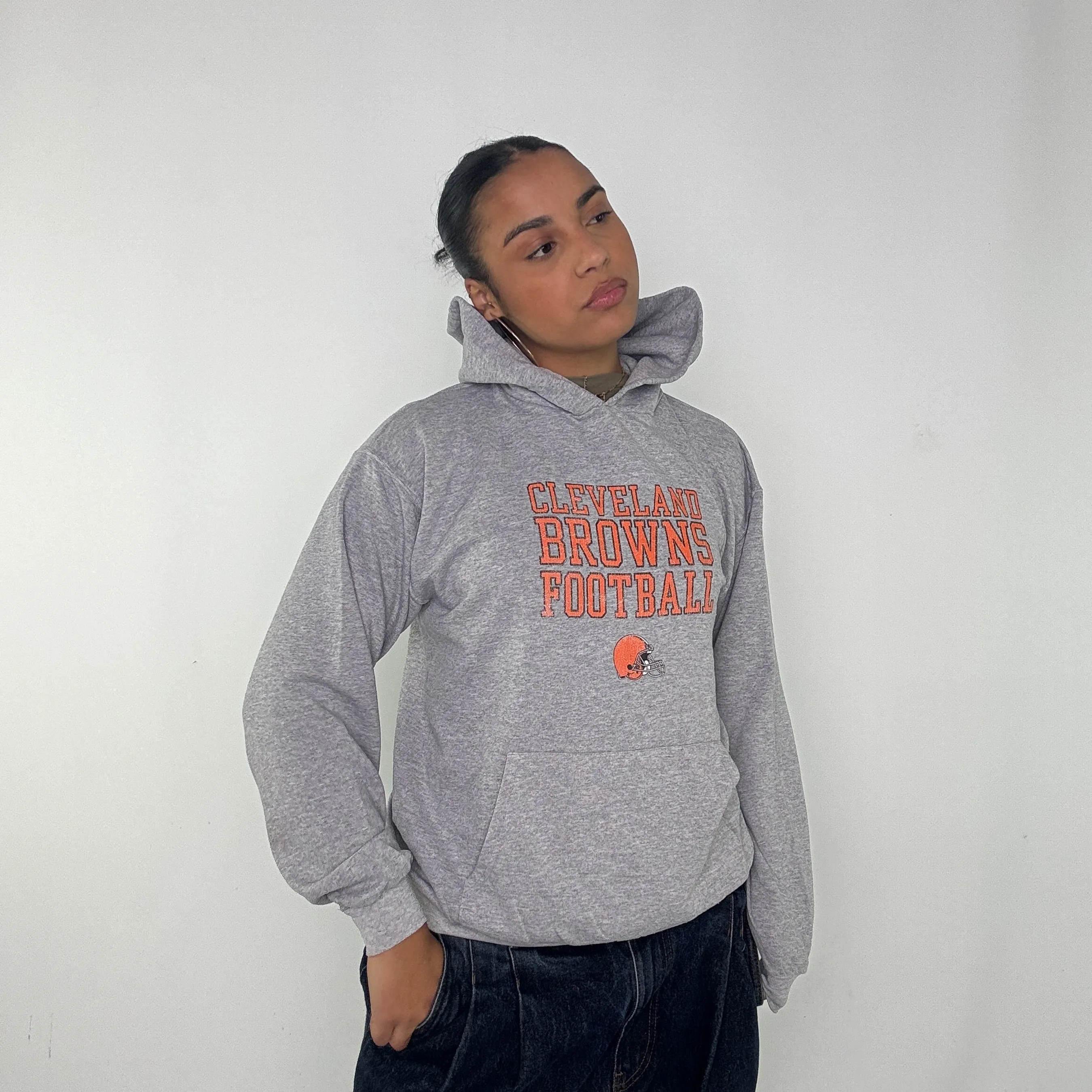 Grey y2ks NFL Hoodie (M)