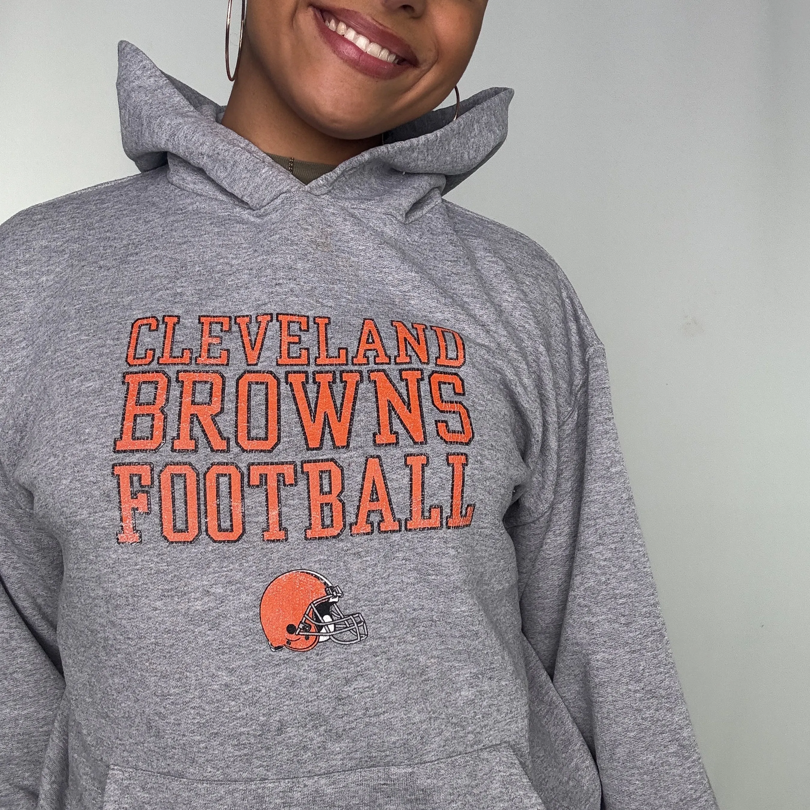 Grey y2ks NFL Hoodie (M)