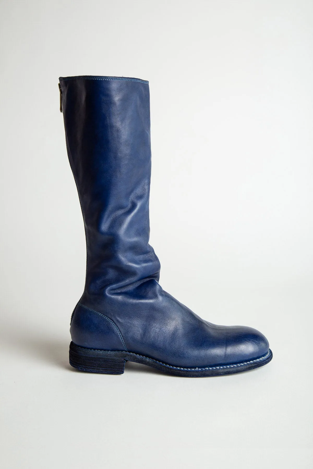 GUIDI | LEATHER BACK ZIP MID-CALF BOOTS