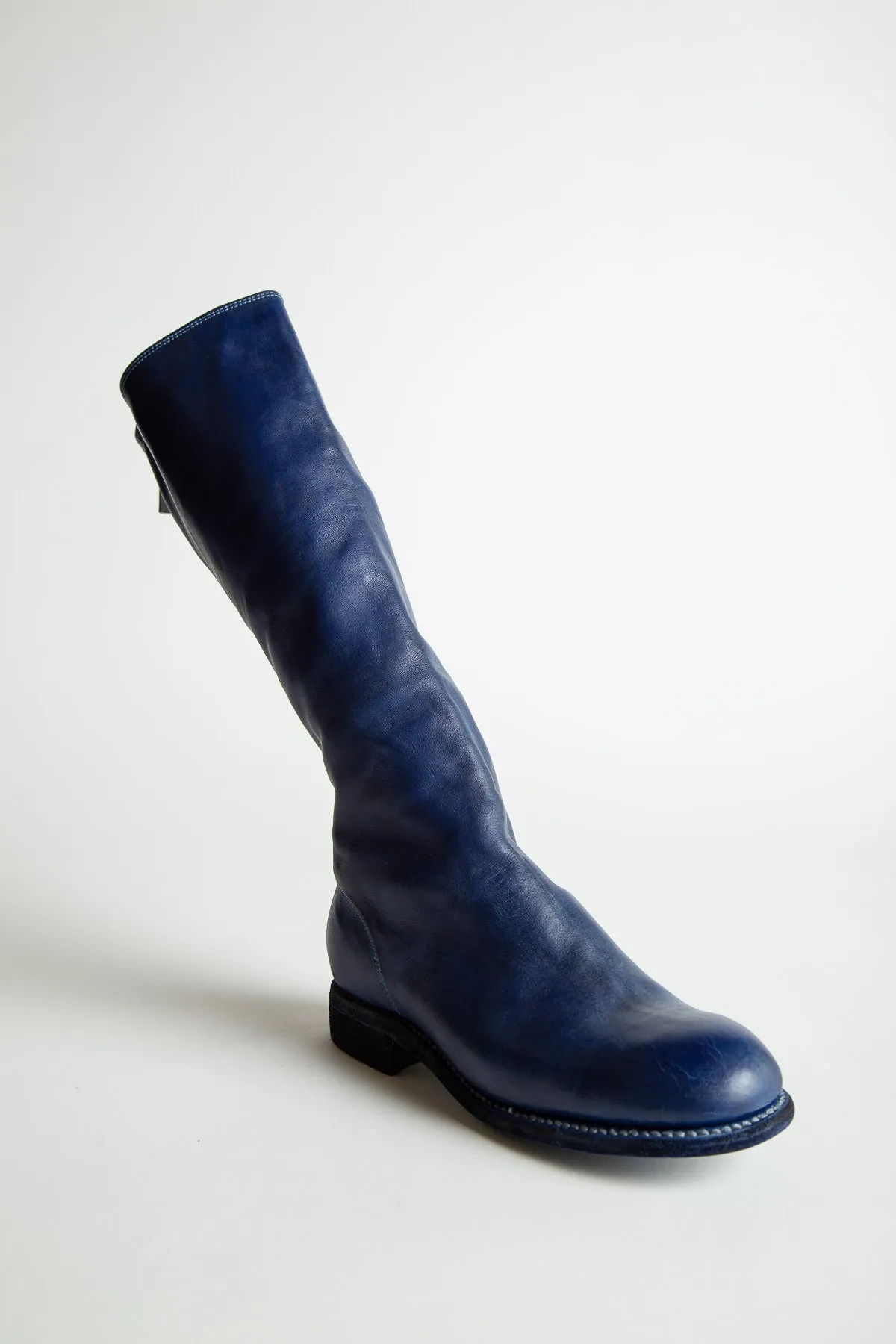 GUIDI | LEATHER BACK ZIP MID-CALF BOOTS