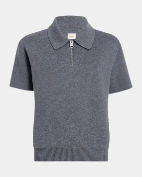 Gulliame Zip-Up Polo Top