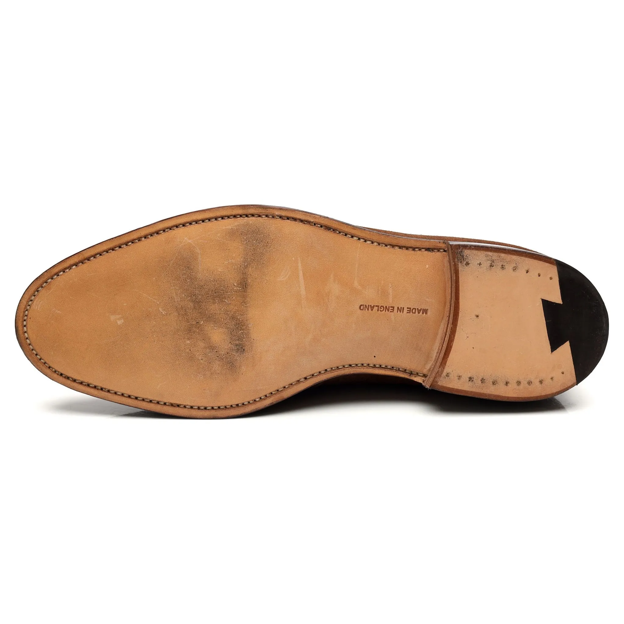 'Harvard' Tan Brown Suede Loafers UK 10.5