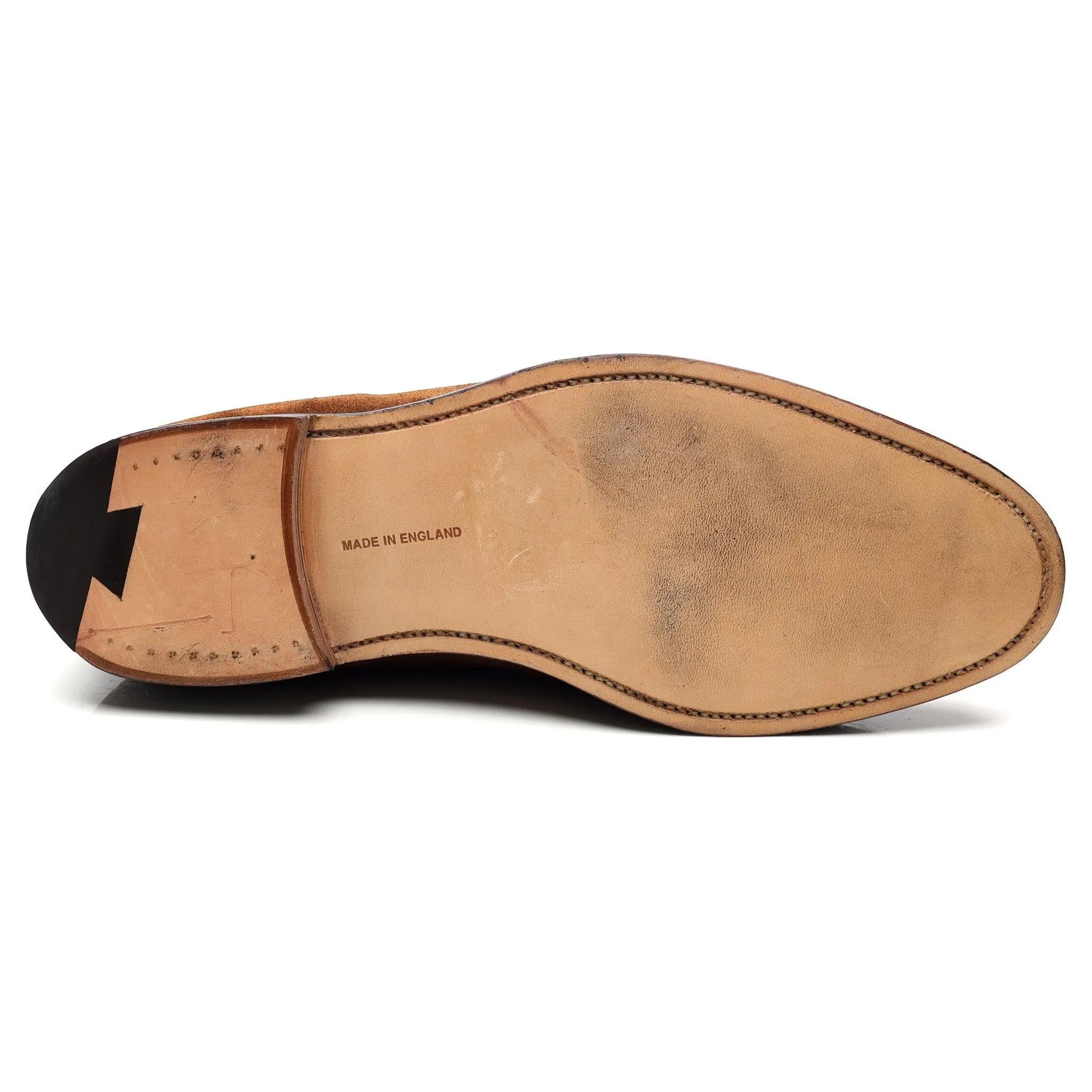 'Harvard' Tan Brown Suede Loafers UK 10.5