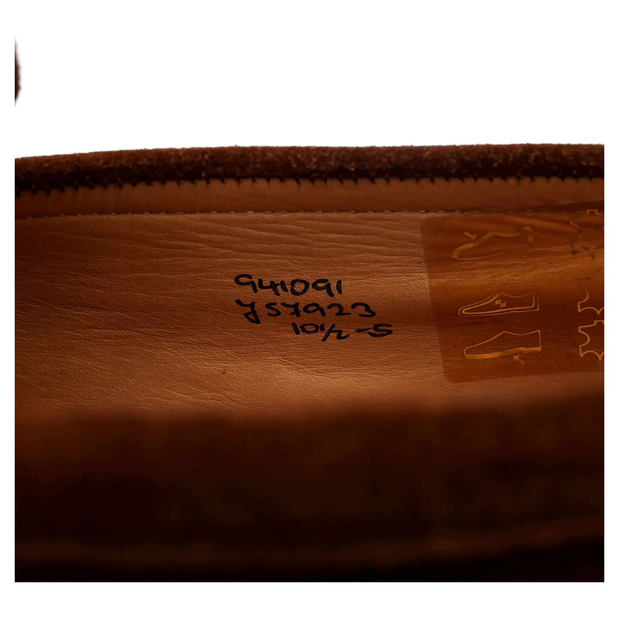 'Harvard' Tan Brown Suede Loafers UK 10.5