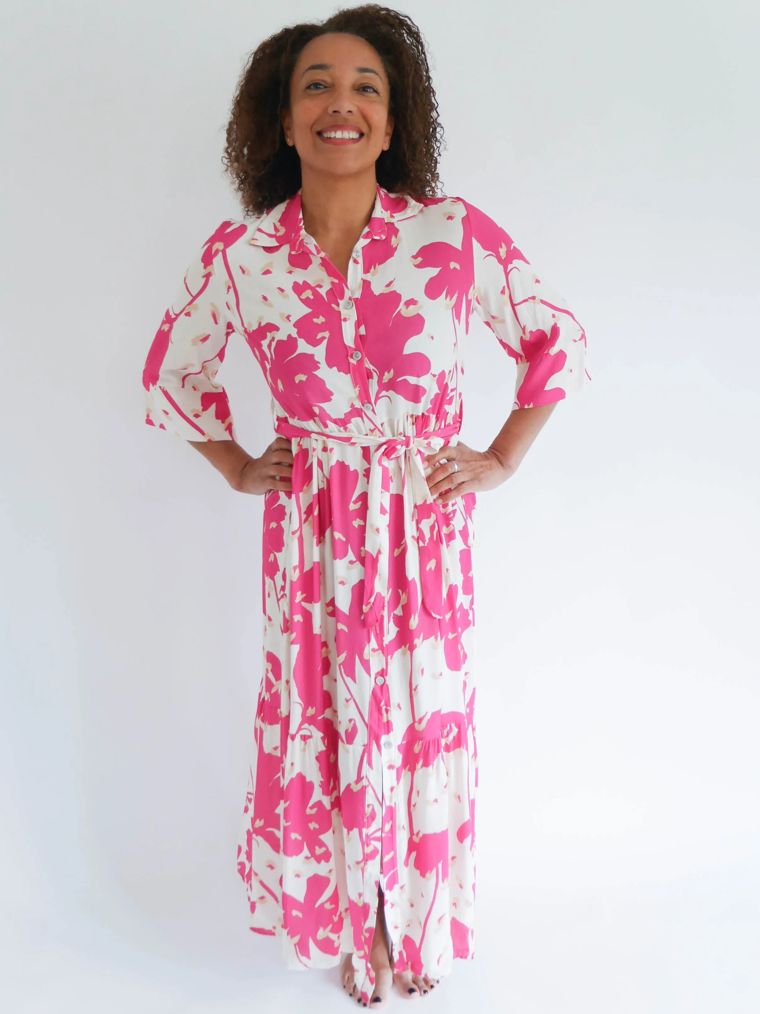 Heather Dress Fuchsia