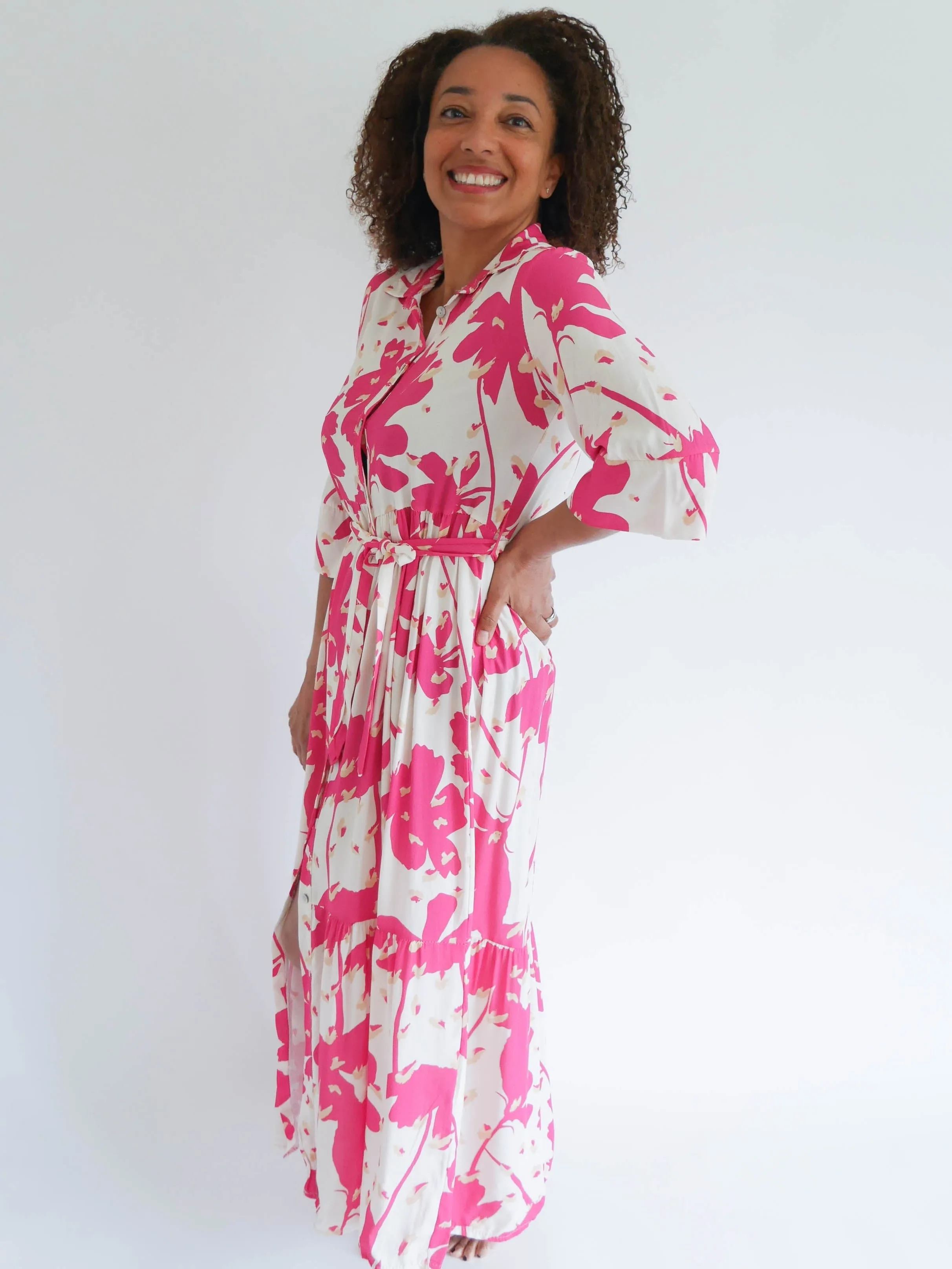 Heather Dress Fuchsia